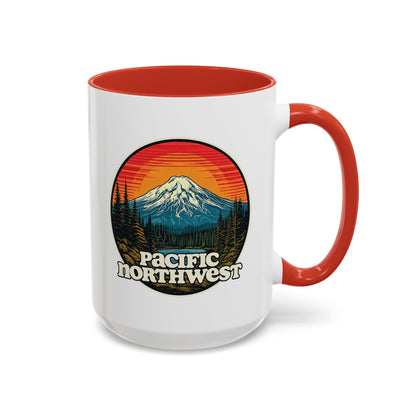 Pacific Northwest Accent Coffee Mug | Adventure-Themed Drinkware for Nature Lovers