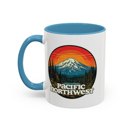 Pacific Northwest Accent Coffee Mug | Adventure-Themed Drinkware for Nature Lovers