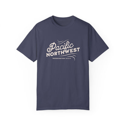 Pacific Northwest Vintage Style Tshirt, Retro Style Hiking Shirt, Nature Lover Gift, Mountain Vibe, Comfort Colors 1717