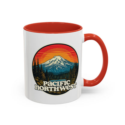 Pacific Northwest Accent Coffee Mug | Adventure-Themed Drinkware for Nature Lovers