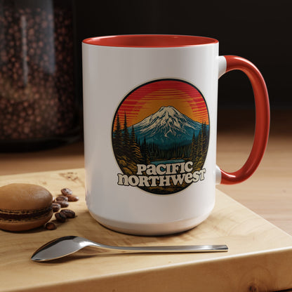 Pacific Northwest Accent Coffee Mug | Adventure-Themed Drinkware for Nature Lovers