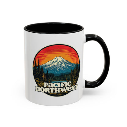 Pacific Northwest Accent Coffee Mug | Adventure-Themed Drinkware for Nature Lovers