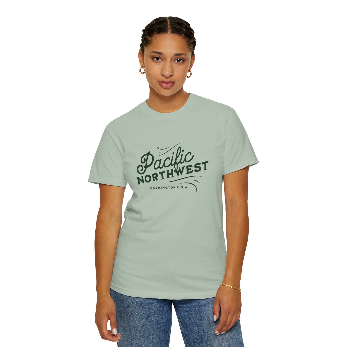 Pacific Northwest Vintage Style Tshirt, Retro Style Hiking Shirt, Nature Lover Gift, Mountain Vibe, Comfort Colors 1717