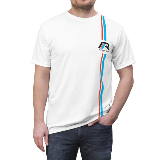 Auto Reverse Garage - Vintage racing stripe T-shirt