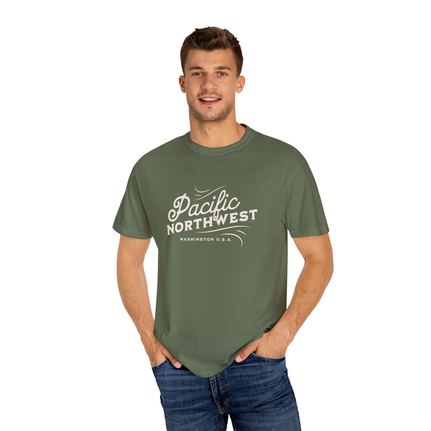 Pacific Northwest Vintage Style Tshirt, Retro Style Hiking Shirt, Nature Lover Gift, Mountain Vibe, Comfort Colors 1717