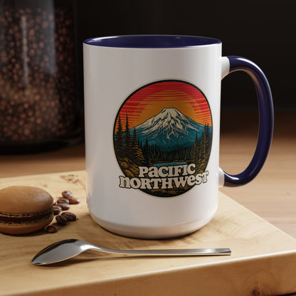 Pacific Northwest Accent Coffee Mug | Adventure-Themed Drinkware for Nature Lovers