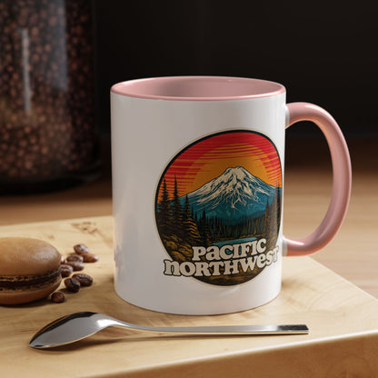 Pacific Northwest Accent Coffee Mug | Adventure-Themed Drinkware for Nature Lovers