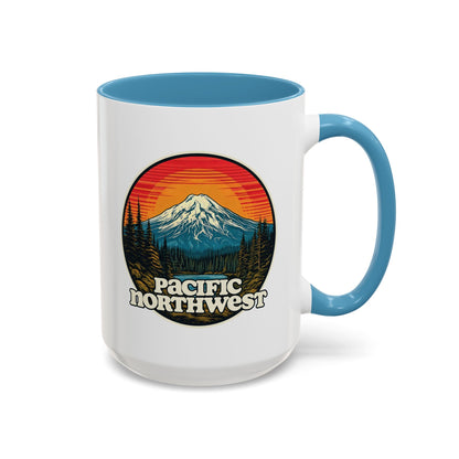 Pacific Northwest Accent Coffee Mug | Adventure-Themed Drinkware for Nature Lovers