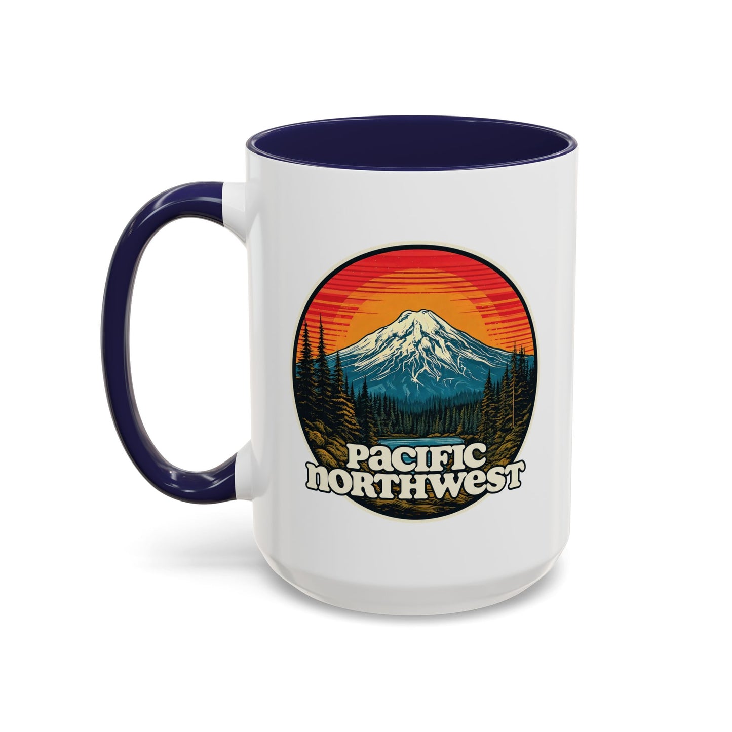 Pacific Northwest Accent Coffee Mug | Adventure-Themed Drinkware for Nature Lovers