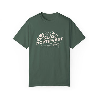 Pacific Northwest Vintage Style Tshirt, Retro Style Hiking Shirt, Nature Lover Gift, Mountain Vibe, Comfort Colors 1717
