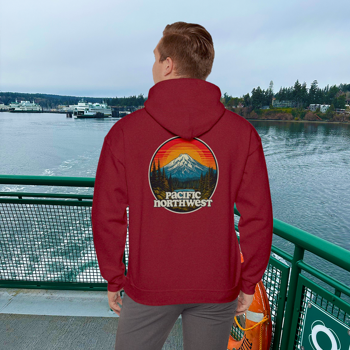 Pacific Northwest Sunset Hoodie - Unisex Heavy Blend™ Sweatshirt