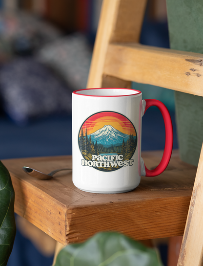 Pacific Northwest Accent Coffee Mug | Adventure-Themed Drinkware for Nature Lovers