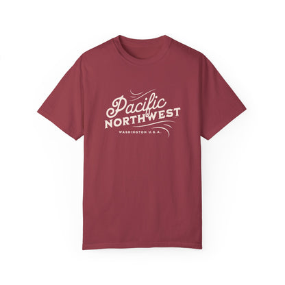 Pacific Northwest Vintage Style Tshirt, Retro Style Hiking Shirt, Nature Lover Gift, Mountain Vibe, Comfort Colors 1717