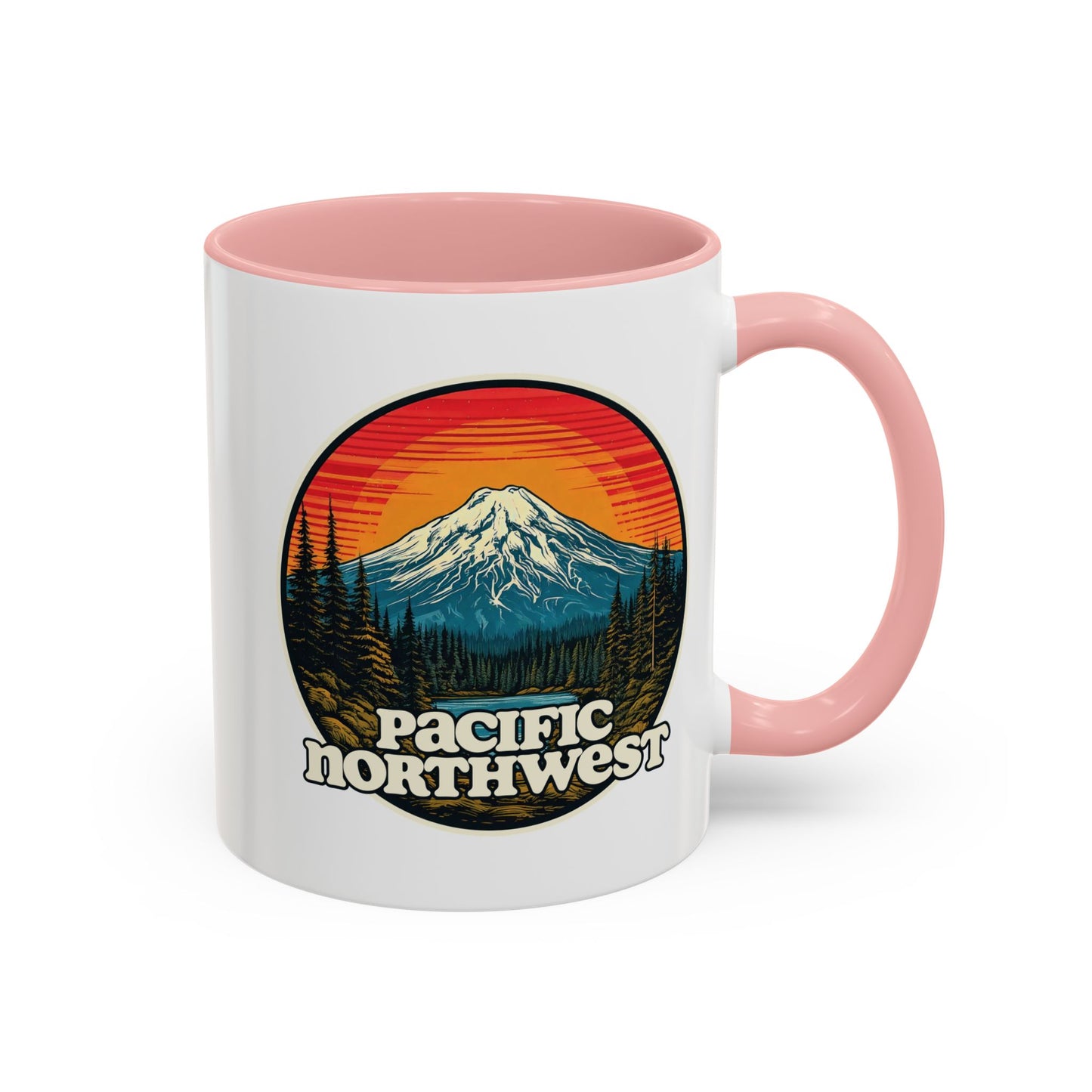 Pacific Northwest Accent Coffee Mug | Adventure-Themed Drinkware for Nature Lovers