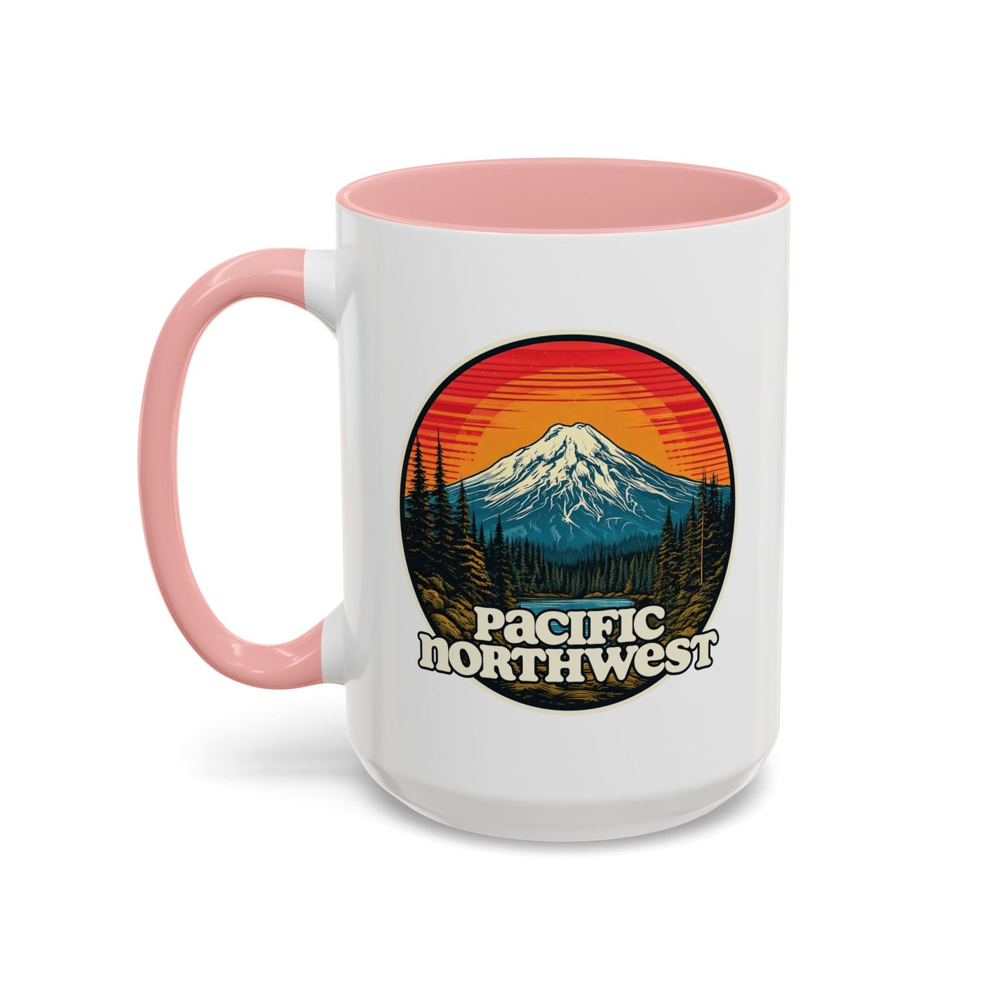 Pacific Northwest Accent Coffee Mug | Adventure-Themed Drinkware for Nature Lovers