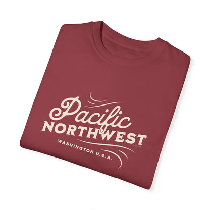 Pacific Northwest Vintage Style Tshirt, Retro Style Hiking Shirt, Nature Lover Gift, Mountain Vibe, Comfort Colors 1717
