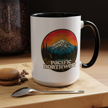 Pacific Northwest Accent Coffee Mug | Adventure-Themed Drinkware for Nature Lovers