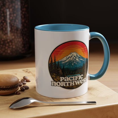 Pacific Northwest Accent Coffee Mug | Adventure-Themed Drinkware for Nature Lovers