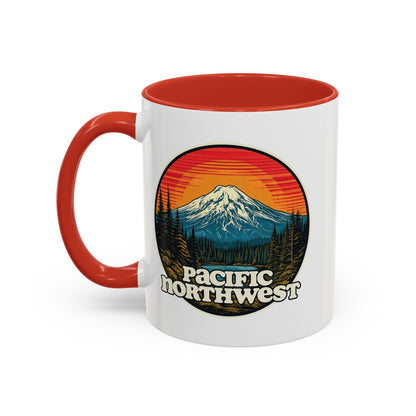 Pacific Northwest Accent Coffee Mug | Adventure-Themed Drinkware for Nature Lovers