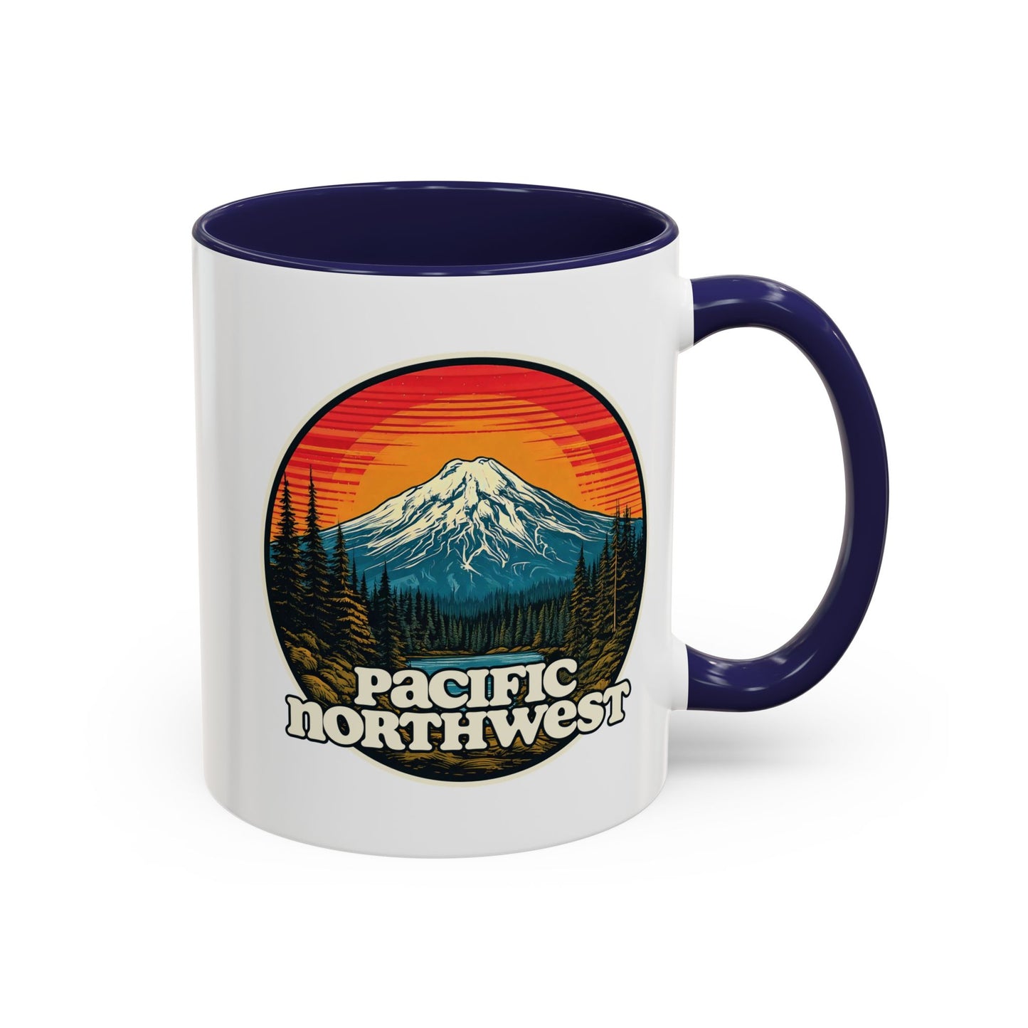 Pacific Northwest Accent Coffee Mug | Adventure-Themed Drinkware for Nature Lovers