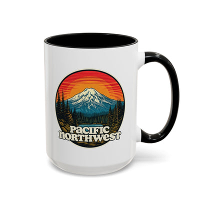 Pacific Northwest Accent Coffee Mug | Adventure-Themed Drinkware for Nature Lovers