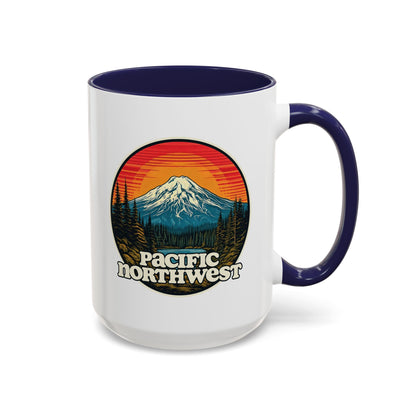 Pacific Northwest Accent Coffee Mug | Adventure-Themed Drinkware for Nature Lovers