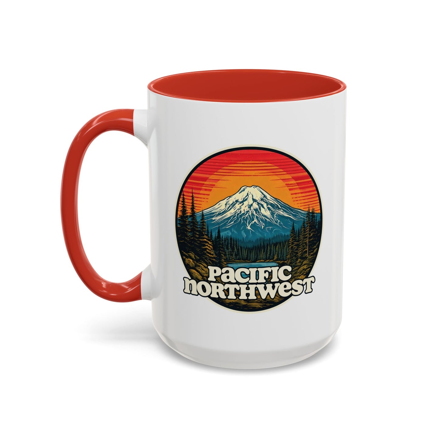 Pacific Northwest Accent Coffee Mug | Adventure-Themed Drinkware for Nature Lovers