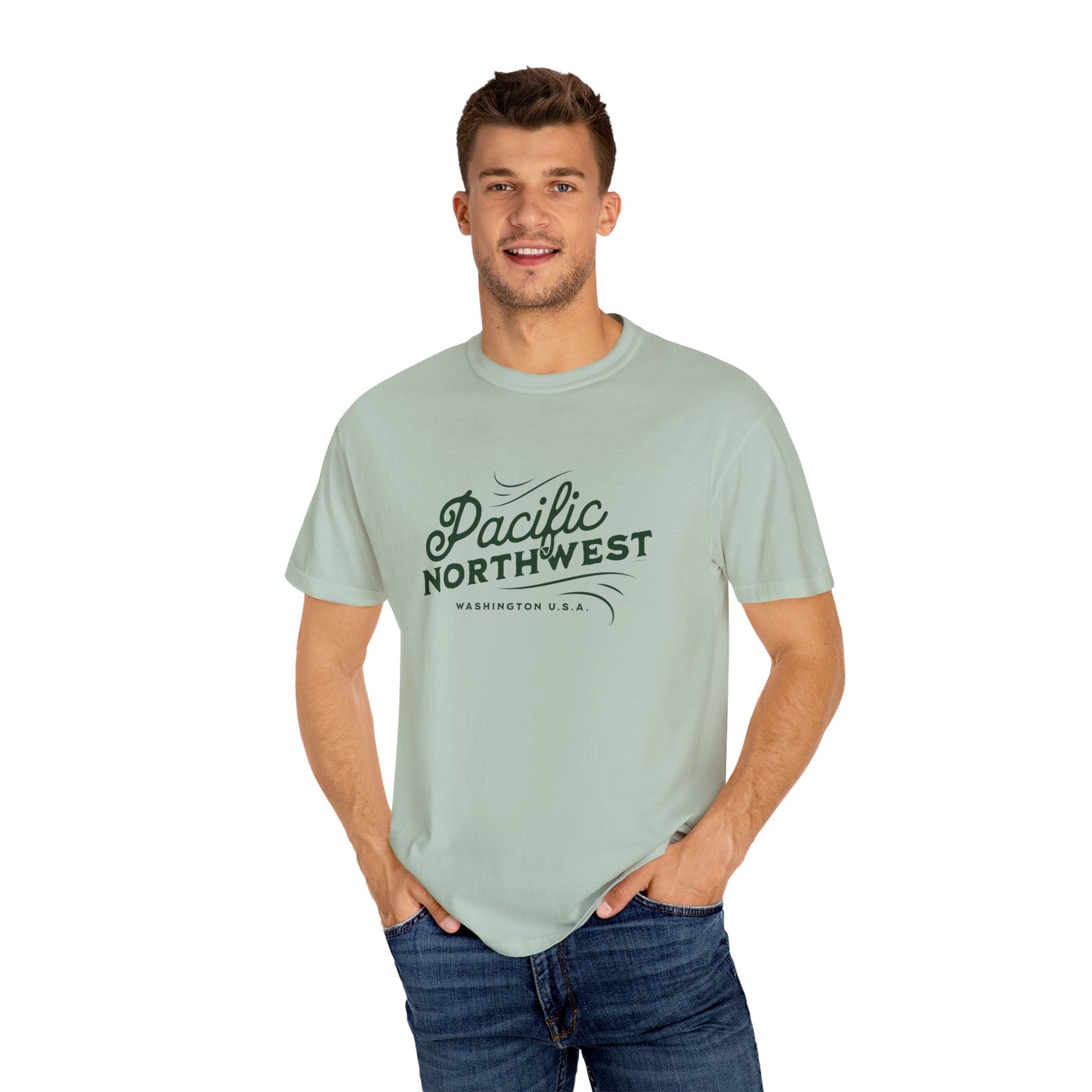 Pacific Northwest Vintage Style Tshirt, Retro Style Hiking Shirt, Nature Lover Gift, Mountain Vibe, Comfort Colors 1717