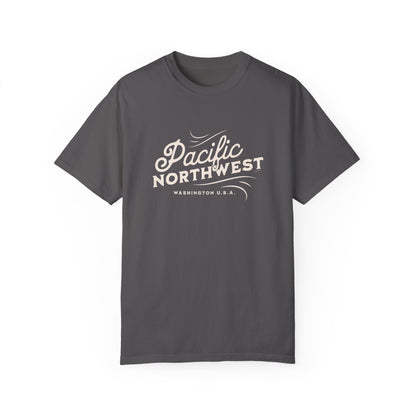 Pacific Northwest Vintage Style Tshirt, Retro Style Hiking Shirt, Nature Lover Gift, Mountain Vibe, Comfort Colors 1717