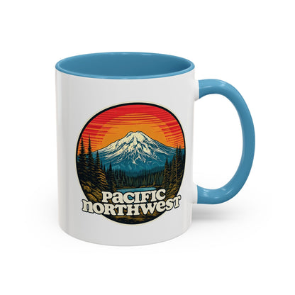 Pacific Northwest Accent Coffee Mug | Adventure-Themed Drinkware for Nature Lovers