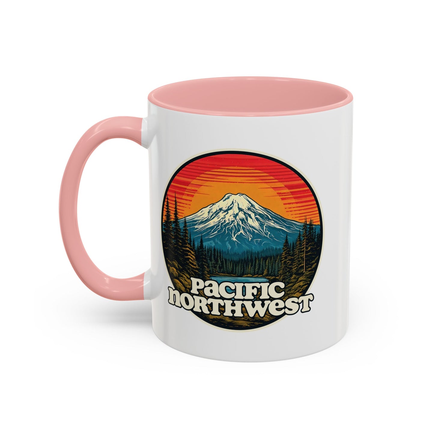 Pacific Northwest Accent Coffee Mug | Adventure-Themed Drinkware for Nature Lovers