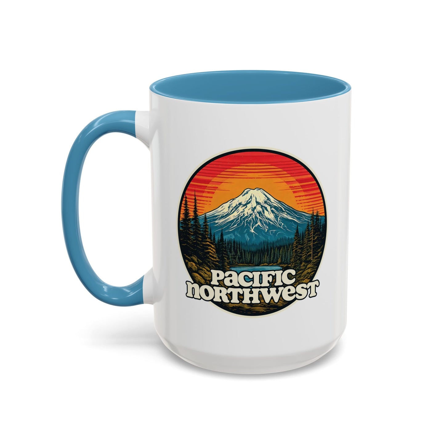 Pacific Northwest Accent Coffee Mug | Adventure-Themed Drinkware for Nature Lovers