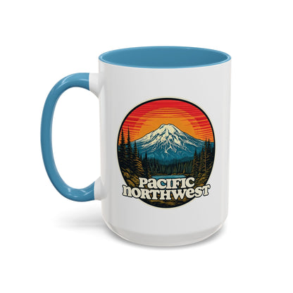 Pacific Northwest Accent Coffee Mug | Adventure-Themed Drinkware for Nature Lovers